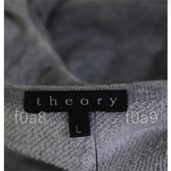 Theory Women's Cap Sleeve Scoop Neck Maydie Shirt Dress Grey Gray Size Large - Picture 5 of 5